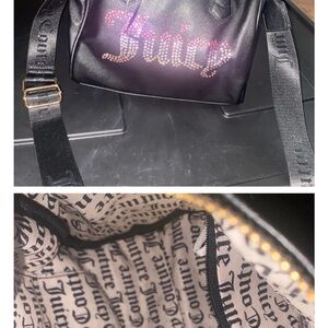 Juicy Couture Black and Pink Crossbody Bag